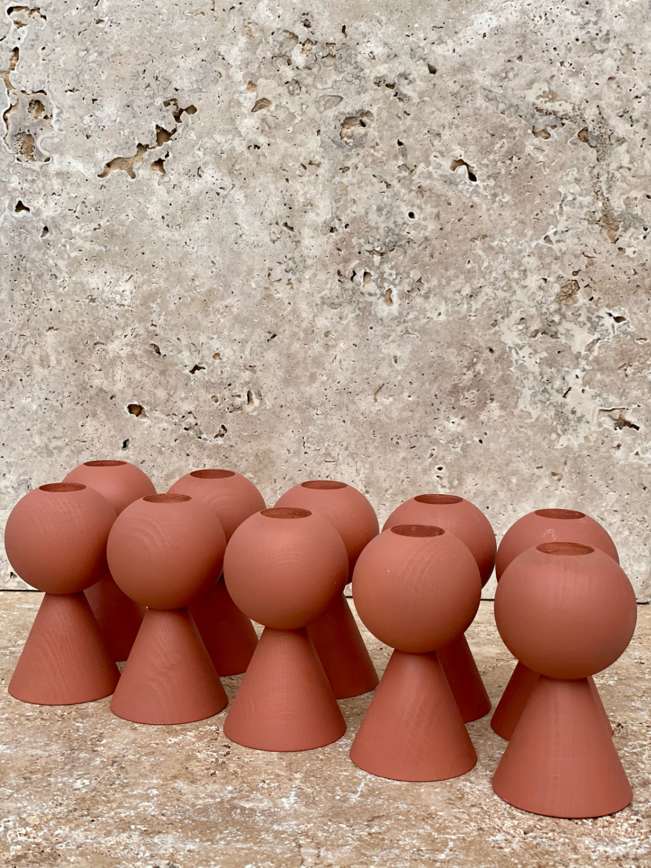 BOUGEOIR ROSÉ 10CM