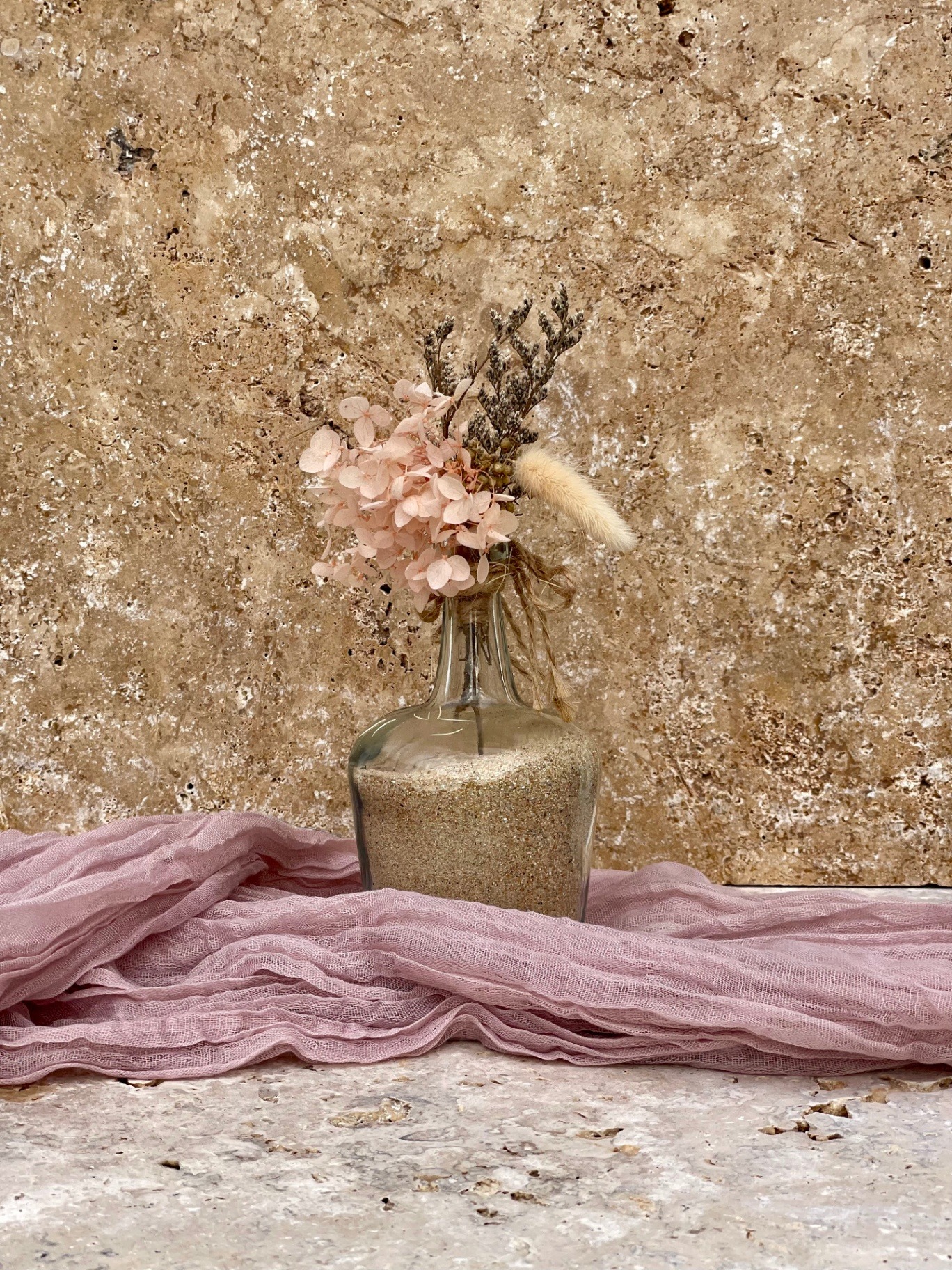 CHEMIN DE TABLE ROSE
